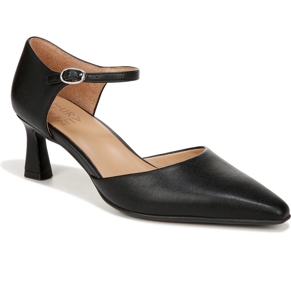 Naturalizer Black Ankle Strap Heels